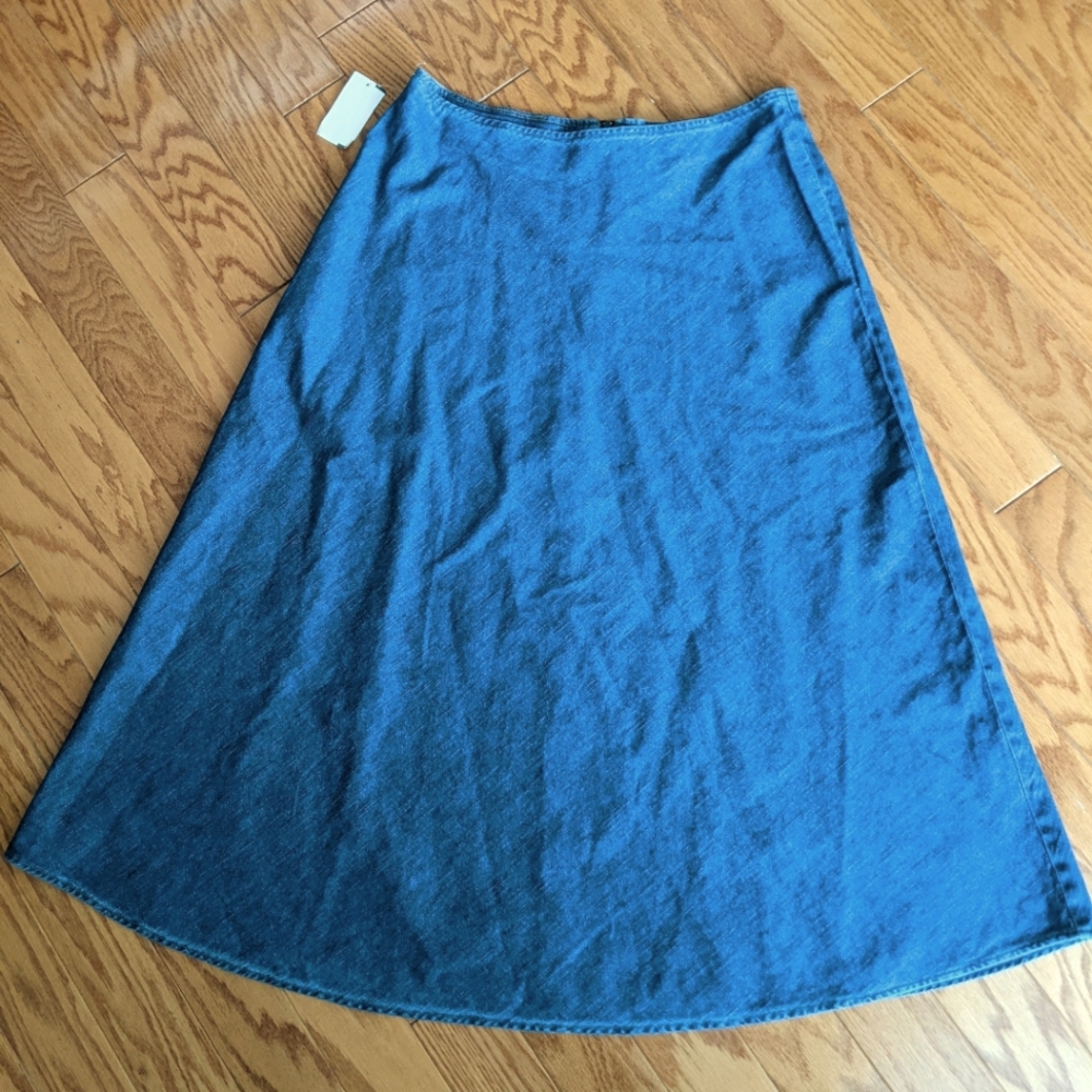 DENIM long skirt